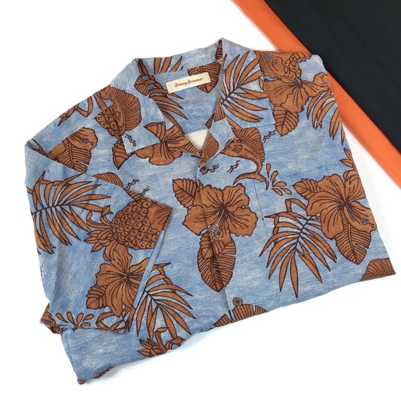 Tommy Bahama Other - Tommy Bahama 100% Silk Casual Shirt Size XL